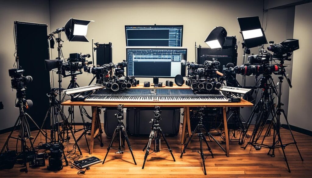 Planejamento de equipamentos para vídeo